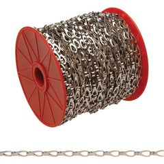 Campbell - Weldless Chain Type: Sash Chain Load Capacity (Lb.): 3.000 - Americas Industrial Supply