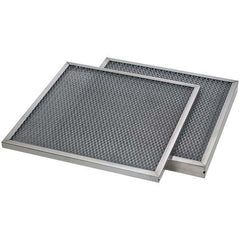 PRO-SOURCE - Pleated & Panel Air Filters; Filter Type: Aluminum Mesh ; Nominal Height (Inch): 15 ; Nominal Width (Inch): 20 ; Nominal Depth (Inch): 2 ; Media Material: Corrugated Aluminum ; Integrated Frame: Yes - Exact Industrial Supply