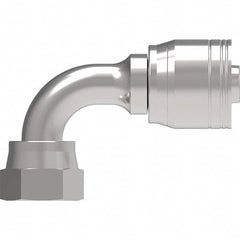 Eaton - Hydraulic Hose Fittings & Couplings Type: Female ORS Swivel Short Drop 90 Elbow Hose Diameter: 1-3/16 (Inch) - Americas Industrial Supply
