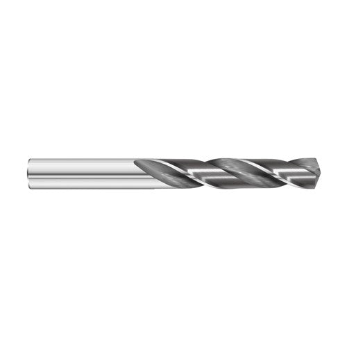#43 Dia. × 0.089″ Shank × 1″ Flute Length × 2″ OAL, 7xD, 135°, Uncoated, 2xD Flute, External Coolant, Round Solid Carbide Drill - Americas Industrial Supply