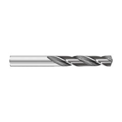 #43 Dia. × 0.089″ Shank × 1″ Flute Length × 2″ OAL, 7xD, 135°, Uncoated, 2xD Flute, External Coolant, Round Solid Carbide Drill - Americas Industrial Supply