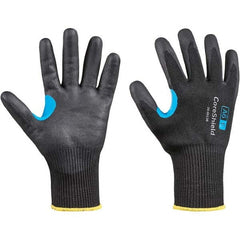 Honeywell - Size M (8), ANSI Cut Lvl A6, Puncture Lvl 1, Abrasion Lvl 6, Nitrile Coated Cut Resistant Gloves - Americas Industrial Supply