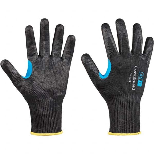 Honeywell - Size L (9), ANSI Cut Lvl A6, Puncture Lvl 1, Abrasion Lvl 6, Nitrile Coated Cut Resistant Gloves - Americas Industrial Supply