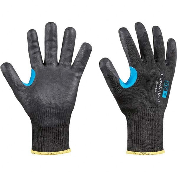 Honeywell - Size L (9), ANSI Cut Lvl A7, Puncture Lvl 1, Abrasion Lvl 6, Nitrile Coated Cut Resistant Gloves - Americas Industrial Supply