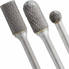 WALTER Surface Technologies - Burr Sets Head Shape: (2) Cylinder; (2) Cylinder w/Radius End; (2) Ball; (2) Cone w/Radius End Tooth Style: Double Cut - Americas Industrial Supply