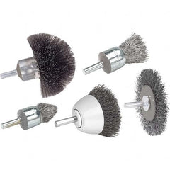 WALTER Surface Technologies - End Brushes Brush Diameter (Inch): 1-1/2 Fill Material: Steel - Americas Industrial Supply
