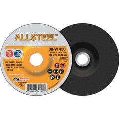 WALTER Surface Technologies - Depressed-Center Wheels Wheel Diameter (Inch): 4-1/2 Wheel Thickness (Inch): 1/4 - Americas Industrial Supply