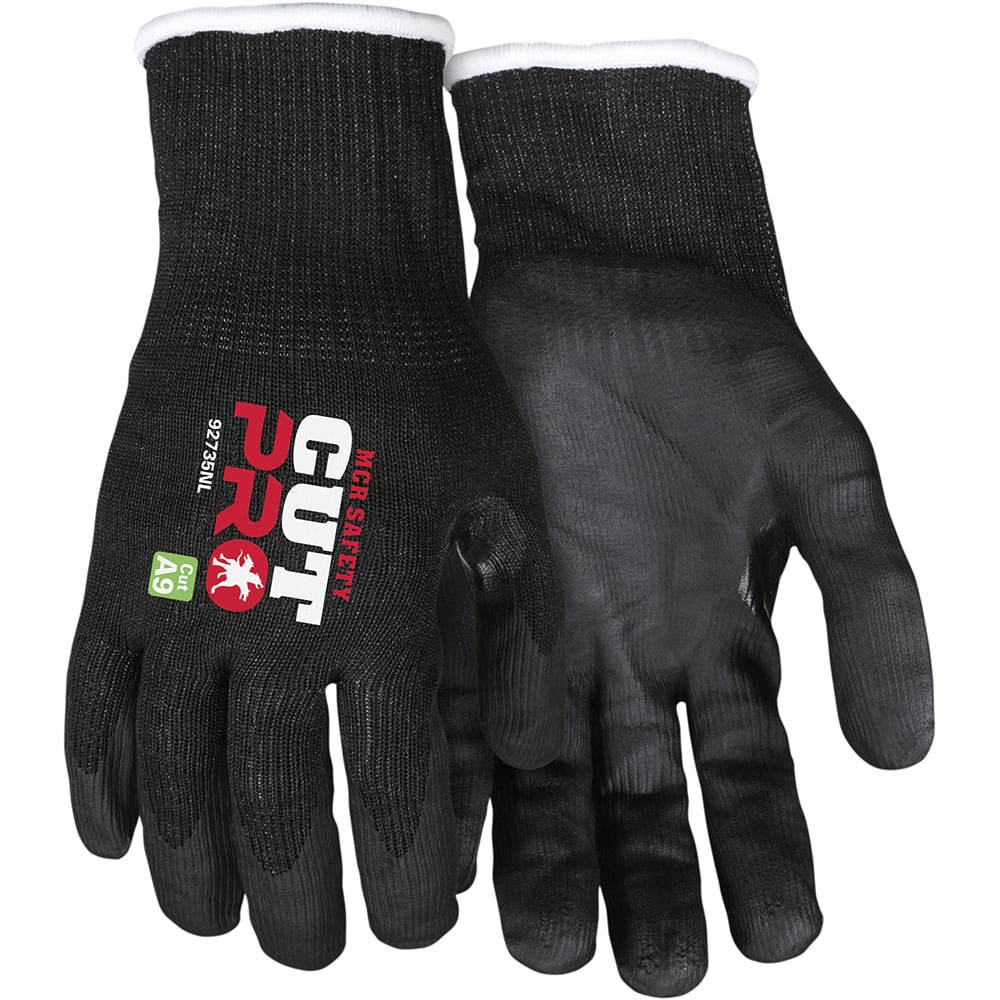 MCR Safety - Size S, ANSI Cut Lvl A9, Puncture Lvl 5, Abrasion Lvl 3, Nitrile Coated Cut & Puncture Resistant Gloves - Americas Industrial Supply