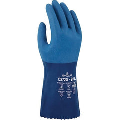 SHOWA - Chemical Resistant Gloves Material: Nitrile Size: Medium - Americas Industrial Supply