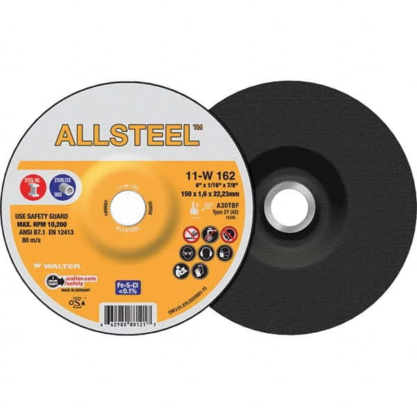 WALTER Surface Technologies - Cutoff Wheels Tool Compatibility: Angle Grinders Wheel Diameter (Inch): 7 - Americas Industrial Supply