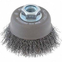 WALTER Surface Technologies - 5" Diam 5/8-11 Threaded Arbor Steel Fill Cup Brush - Americas Industrial Supply