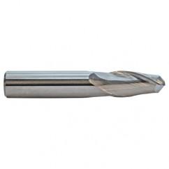 1.0mm TuffCut GP Std. Length 2 Fl Ball Nose Center Cutting End Mill - Americas Industrial Supply