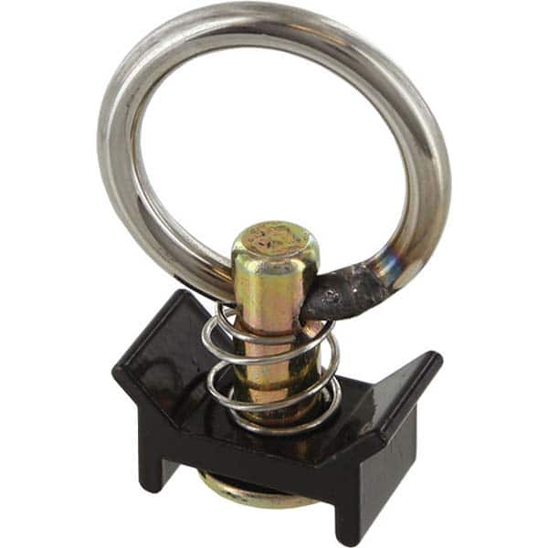 US Cargo Control - Cargo Beams & Track Fittings Type: Single Stud Fitting W/Round Ring - Black Load Capacity (Lb.): 1333.000 (Pounds) - Americas Industrial Supply