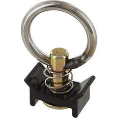 US Cargo Control - Cargo Beams & Track Fittings Type: Single Stud Fitting W/Round Ring - Black Load Capacity (Lb.): 1333.000 (Pounds) - Americas Industrial Supply