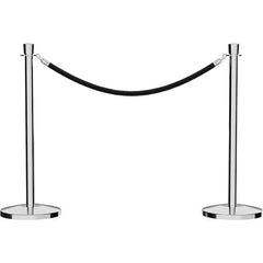 Trafford Industrial - Barrier Posts Type: Stanchion Post Color/Finish: Polished Stainless Steel - Americas Industrial Supply