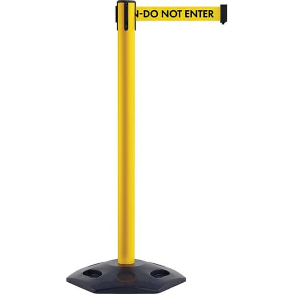 Trafford Industrial - Barrier Posts Type: Stanchion Post Color/Finish: Yellow - Americas Industrial Supply