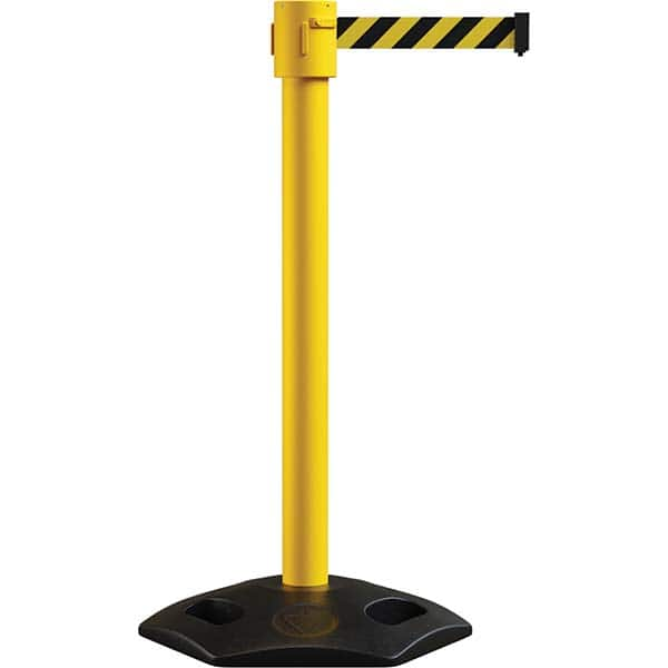 Free Standing Stanchion Post: 40″ High, 2-1/2″ Dia, Steel Post Concrete Dome Base