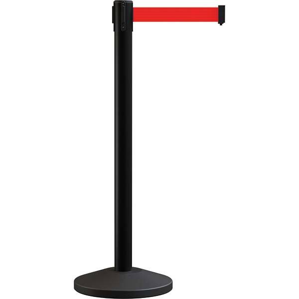 Trafford Industrial - Barrier Posts Type: Stanchion Post Color/Finish: Black - Americas Industrial Supply