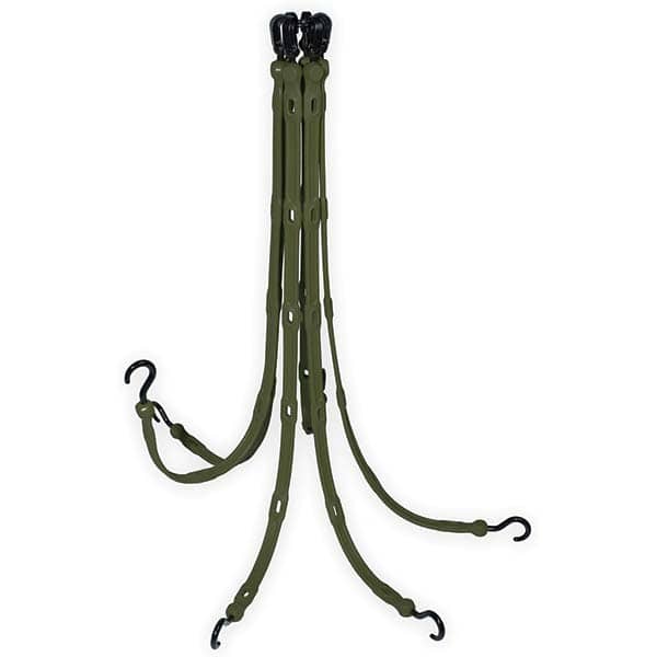 The Perfect Bungee - Stretch Tie Downs Type: FlexWeb Tie Down End Type: Molded in Hook & Safety Clasp; Molded Nylon Hook End; Overmolded Nylon Hook End - Americas Industrial Supply