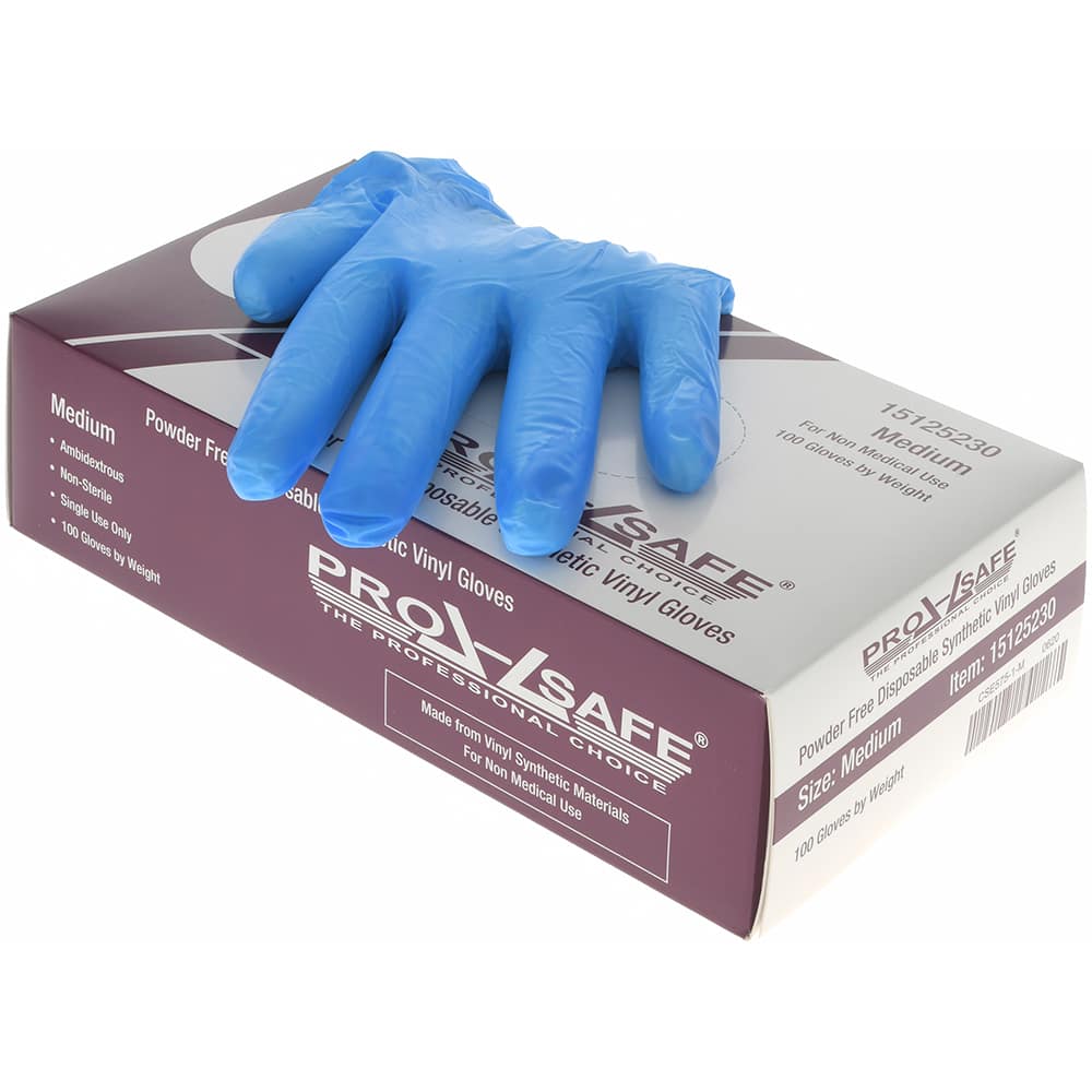 PRO-SAFE - Size M, 3 mil, Synthetic Hybrid Disposable Gloves - Americas Industrial Supply