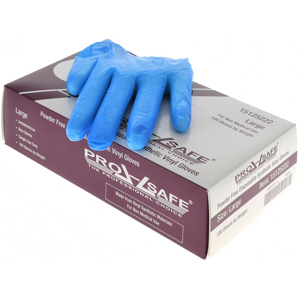 PRO-SAFE - Size L, 3 mil, Synthetic Hybrid Disposable Gloves - Americas Industrial Supply