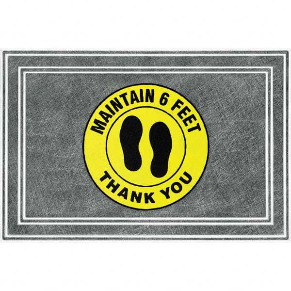 PRO-SAFE - 3' Long x 2' Wide Poly-Blended Carpet, Ribbed Entrance Matting - Americas Industrial Supply