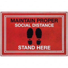 PRO-SAFE - 3' Long x 2' Wide Poly-Blended Carpet, Ribbed Entrance Matting - Americas Industrial Supply