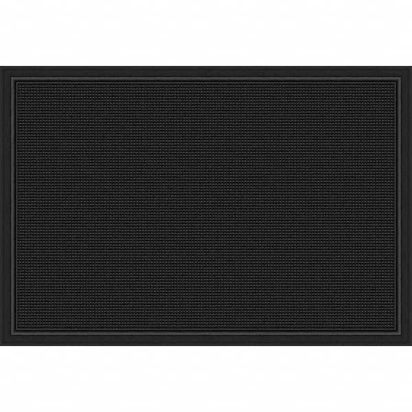 PRO-SAFE - 2.66' Long x 2' Wide Natural Rubber, Ribbed Entrance Matting - Americas Industrial Supply