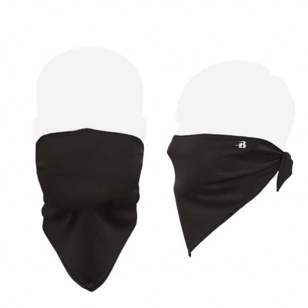 Badger Sport - 100 Pack, Size Universal Black Bandana Design Washable Face Mask - Americas Industrial Supply