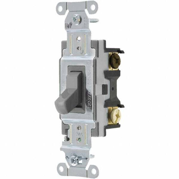 Bryant Electric - Wall & Dimmer Light Switches Switch Type: Three Way Switch Operation: Toggle - Americas Industrial Supply