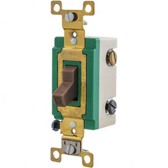 Bryant Electric - Wall & Dimmer Light Switches Switch Type: Three Way Switch Operation: Toggle - Americas Industrial Supply