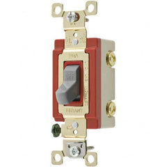 Bryant Electric - Wall & Dimmer Light Switches Switch Type: NonDimmer Switch Operation: Toggle - Americas Industrial Supply