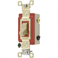 Bryant Electric - Wall & Dimmer Light Switches Switch Type: Four Way Switch Operation: Toggle - Americas Industrial Supply