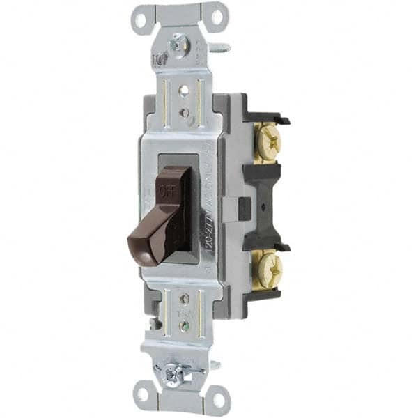 Bryant Electric - Wall & Dimmer Light Switches Switch Type: NonDimmer Switch Operation: Toggle - Americas Industrial Supply