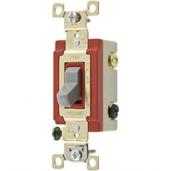 Bryant Electric - Wall & Dimmer Light Switches Switch Type: Three Way Switch Operation: Toggle - Americas Industrial Supply