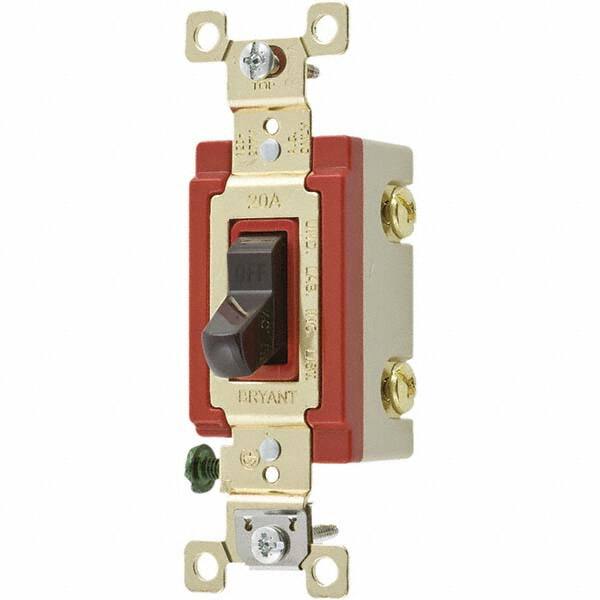 Bryant Electric - Wall & Dimmer Light Switches Switch Type: NonDimmer Switch Operation: Toggle - Americas Industrial Supply