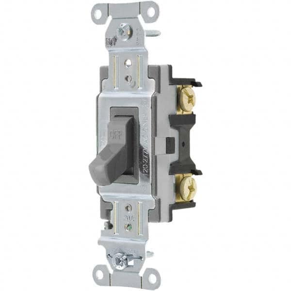 Bryant Electric - Wall & Dimmer Light Switches Switch Type: NonDimmer Switch Operation: Toggle - Americas Industrial Supply