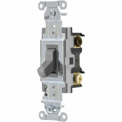 Bryant Electric - Wall & Dimmer Light Switches Switch Type: Three Way Switch Operation: Toggle - Americas Industrial Supply