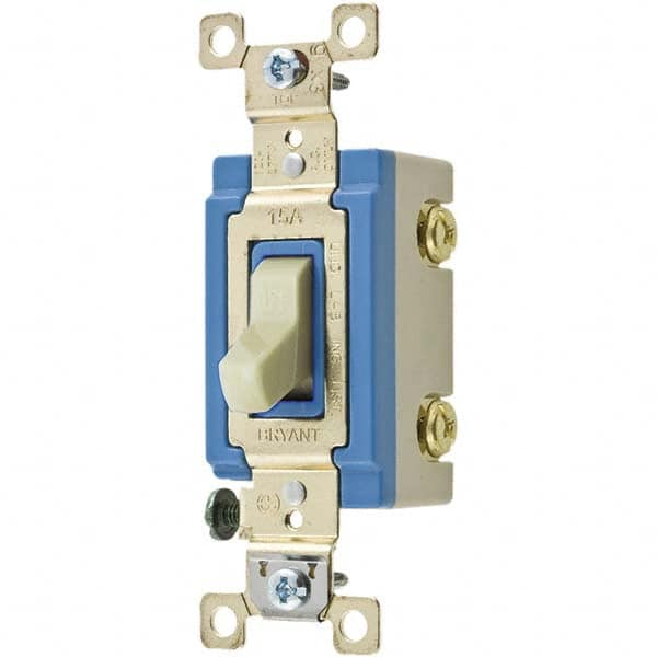 Bryant Electric - Wall & Dimmer Light Switches Switch Type: NonDimmer Switch Operation: Toggle - Americas Industrial Supply