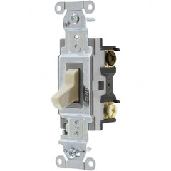 Bryant Electric - Wall & Dimmer Light Switches Switch Type: Three Way Switch Operation: Toggle - Americas Industrial Supply