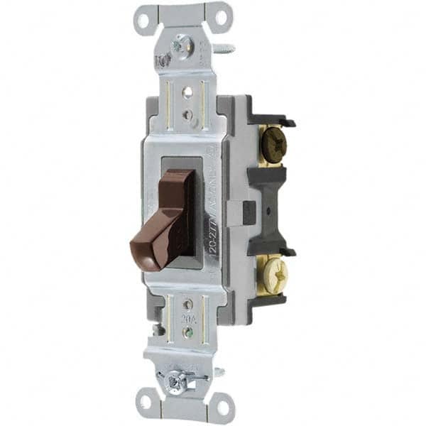 Bryant Electric - Wall & Dimmer Light Switches Switch Type: Four Way Switch Operation: Toggle - Americas Industrial Supply