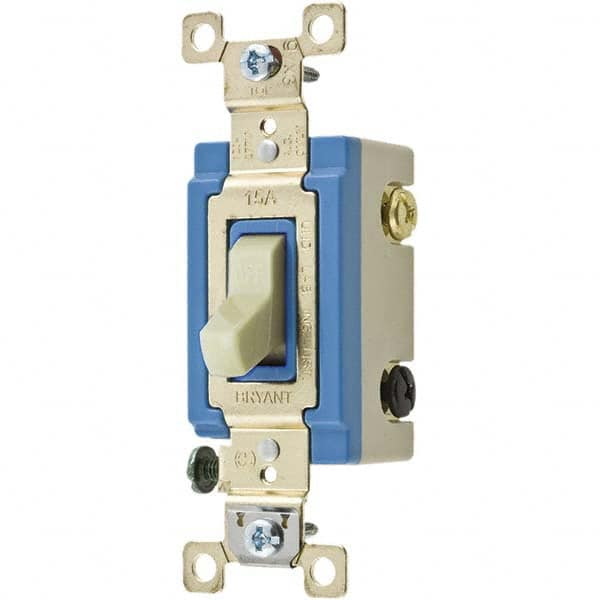 Bryant Electric - Wall & Dimmer Light Switches Switch Type: Four Way Switch Operation: Toggle - Americas Industrial Supply