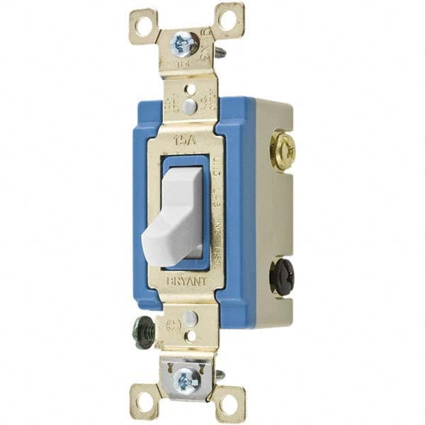 Bryant Electric - Wall & Dimmer Light Switches Switch Type: Four Way Switch Operation: Toggle - Americas Industrial Supply