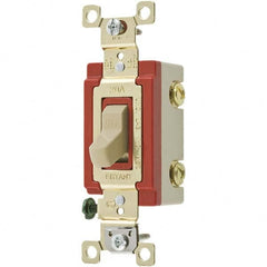 Bryant Electric - Wall & Dimmer Light Switches Switch Type: NonDimmer Switch Operation: Toggle - Americas Industrial Supply