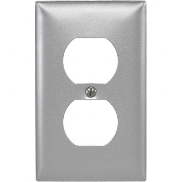 Bryant Electric - Wall Plates Wall Plate Type: Outlet Wall Plates Color: Metallic - Americas Industrial Supply