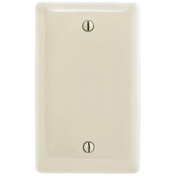 Bryant Electric - Wall Plates Wall Plate Type: Blank Wall Plate Color: Light Almond - Americas Industrial Supply