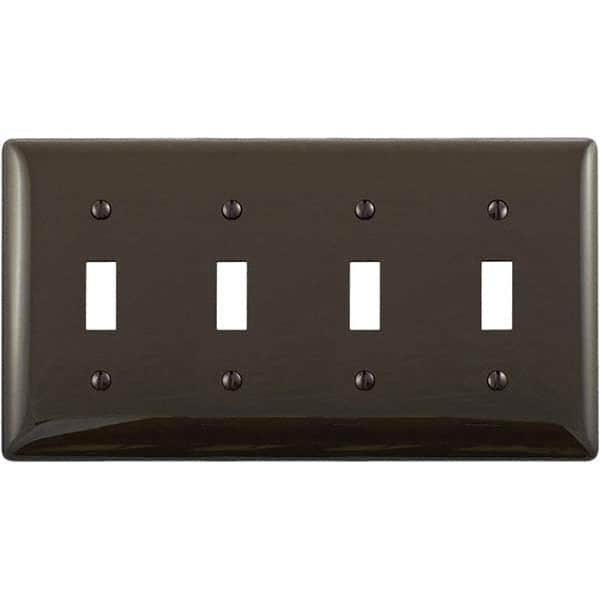 Bryant Electric - Wall Plates Wall Plate Type: Switch Plates Color: Brown - Americas Industrial Supply