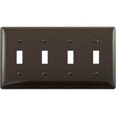 Bryant Electric - Wall Plates Wall Plate Type: Switch Plates Color: Brown - Americas Industrial Supply