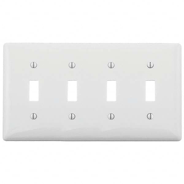 Bryant Electric - Wall Plates Wall Plate Type: Switch Plates Color: White - Americas Industrial Supply