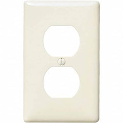 Wall Plates; Wall Plate Type: Outlet Wall Plates; Color: Light Almond; Wall Plate Configuration: Duplex Outlet; Material: Thermoplastic; Shape: Rectangle; Wall Plate Size: Standard; Number of Gangs: 1; Overall Length (Inch): 4.6300; Overall Width (Decimal